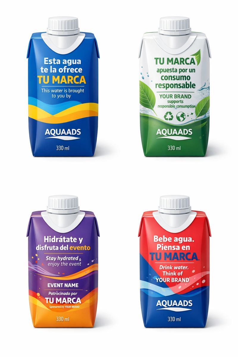 Set de envases Briklys para eventos